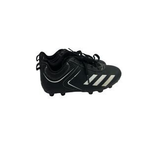ADIDAS Rundown Kids’ Black 3-stripe Soccer Cleats, Size 13K